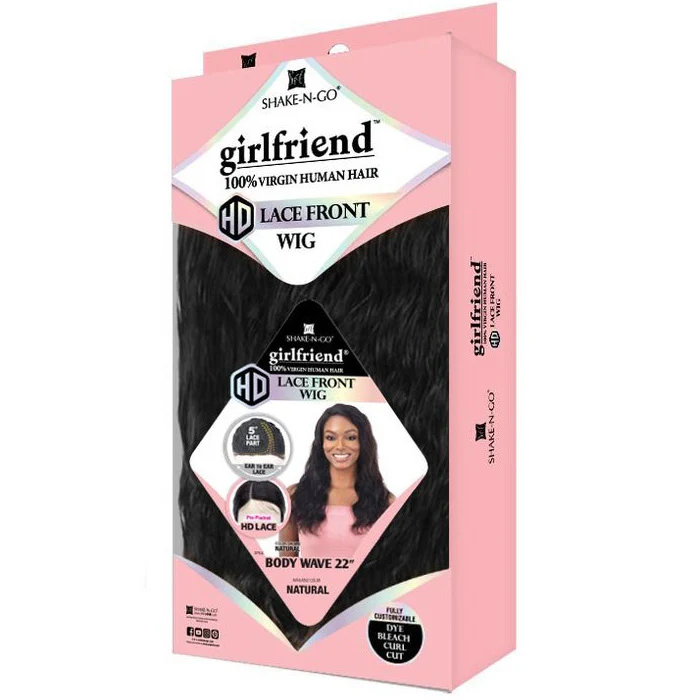 Shake N Go Girlfriend 100% Virgin Human Hair HD Lace Front Wig - BODY WAVE 22 - Image 3