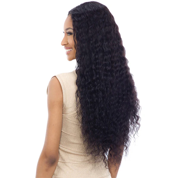 Shake-N-Go Brazilian Natural 100% Human Hair Naked Nature Lace Part Wig - DEEP WAVE 30 - Image 2