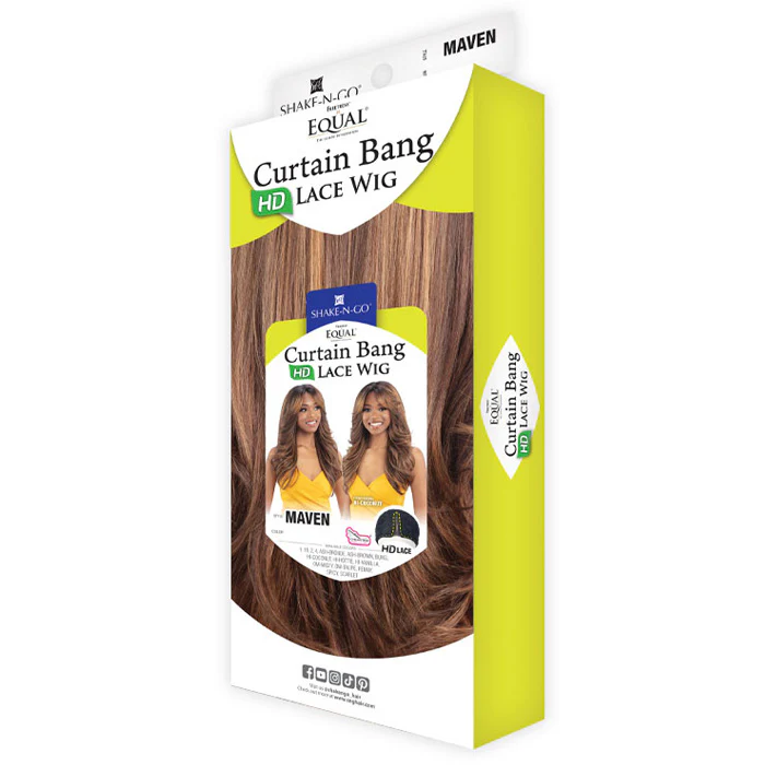 Shake N Go Equal Curtain Bang HD Lace Part Wig - MAVEN - Image 6