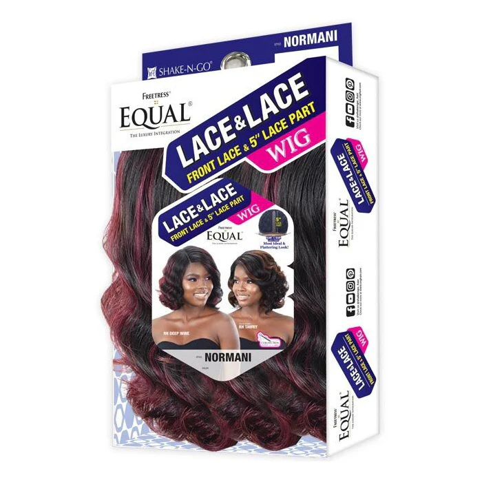 Shake N Go Equal Lace & Lace HD 5" Deep Lace Part Wig - NORMANI - Image 6