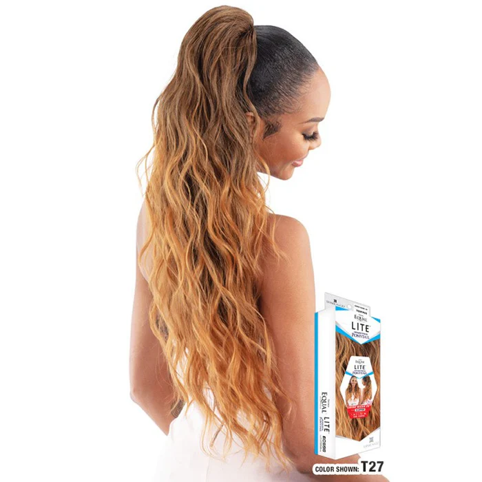 Shake N Go Equal Lite Drawstring Ponytail - LOOSE WAVE 28" - Image 2