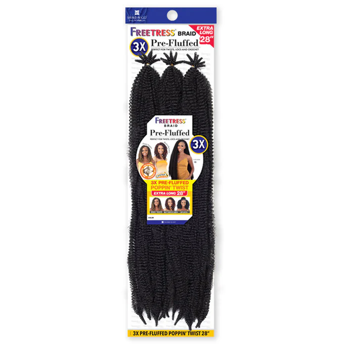 Freetress Crochet Braid - 3X PRE-FLUFFED POPPIN TWIST 28" - Image 3