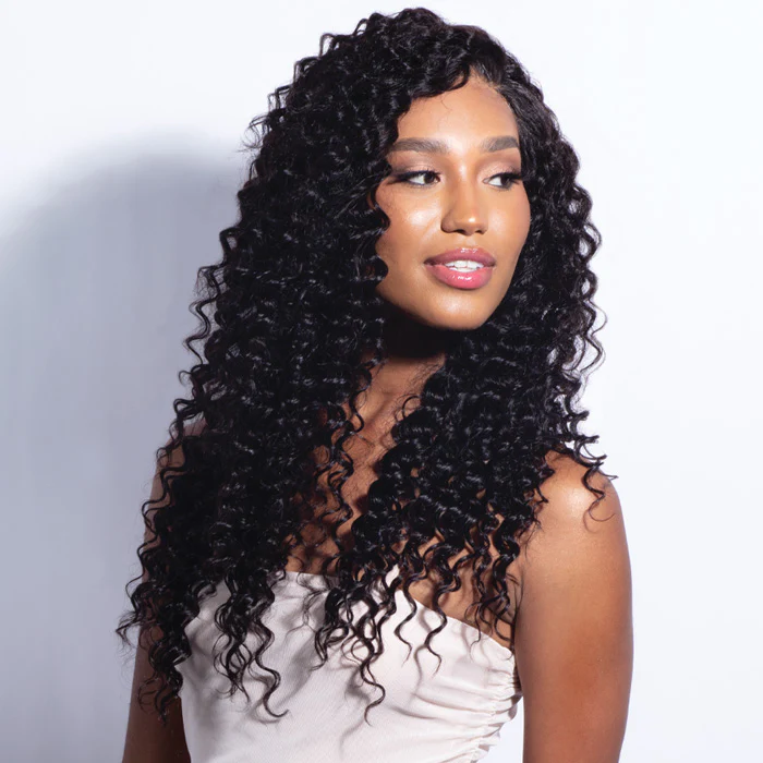 Shake N Go Glossy 100% Virgin Remy Hair Weave - DEEP WAVE (Multi Length) 3 Pcs - Image 2