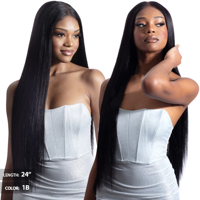 Shake N Go Glossy A+ 100% Remy Human Hair 2X6 HD Lace Closure - YAKY STRAIGHT 10/12" - Image 3