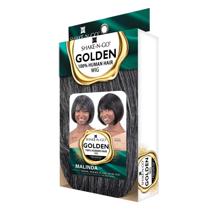 Shake N Go Golden 100% Human Hair Full Wig - MALINDA - Image 5