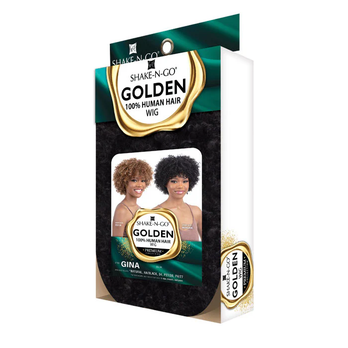 Shake N Go Golden Full Wig - GINA - 100% Human Hair - Image 6
