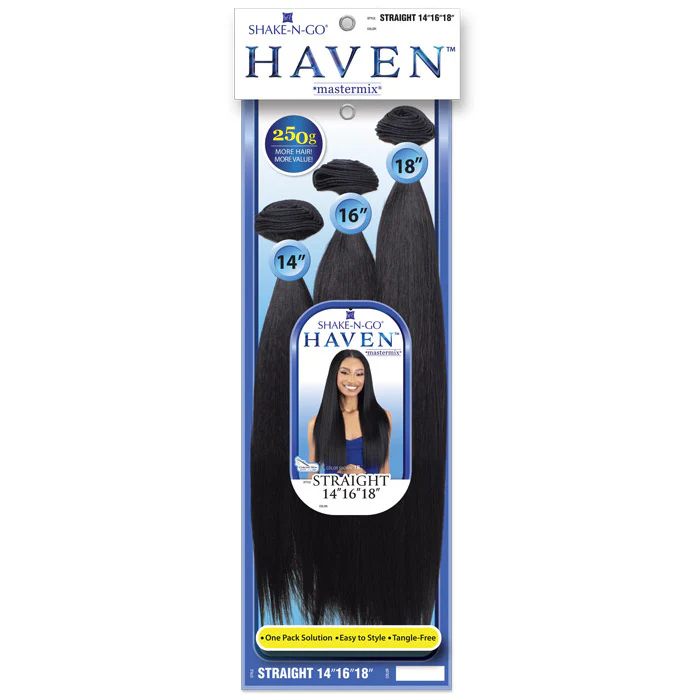 Shake N Go Haven Weave - 3X STRAIGHT 14/16/18" (Multi Pack) - Image 2