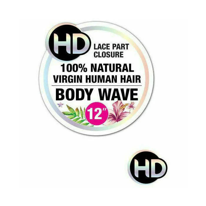 Shake N Go Ibiza 100% Virgin Human Hair HD 5x5 Lace Closure - BODY WAVE 12/16" - Image 2