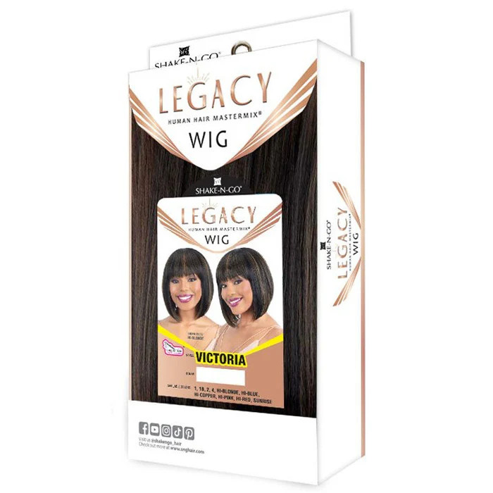 Shake N Go Legacy Human Hair Blend Full Wig - VICTORIA - Image 6