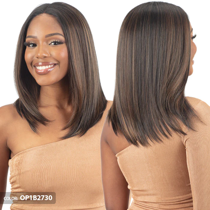 Shake N Go Legacy Human Hair Blend HD deep Parting Lace Front Wig - FAITHFUL - Image 3