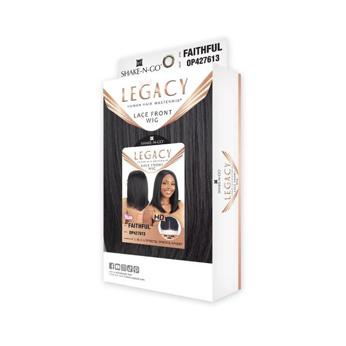 Shake N Go Legacy Human Hair Blend HD deep Parting Lace Front Wig - FAITHFUL - Image 6