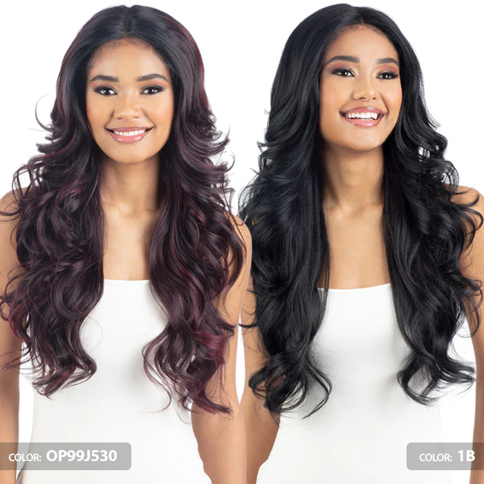 Shake N Go Legacy Human Hair Blend HD Deep Parting Lace Front Wig - FARRAH - Image 2