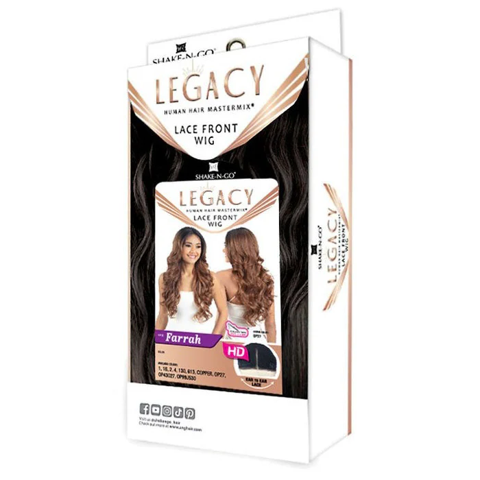 Shake N Go Legacy Human Hair Blend HD Deep Parting Lace Front Wig - FARRAH - Image 5