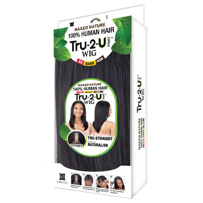 Shake N Go Naked 100% Human Hair U Part Wig - TRU STRAIGHT - Image 4