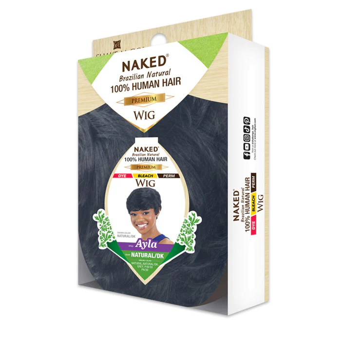 Shake N Go Naked Brazilian Natural Premium Full Wig - AYLA - 100% HUMAN HAIR - Image 5