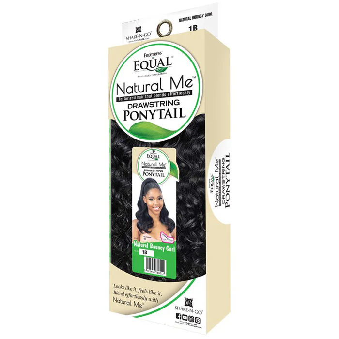 Shake N Go Equal Natural Me Drawstring Ponytail - NATURAL BOUNCY CURL - Image 5