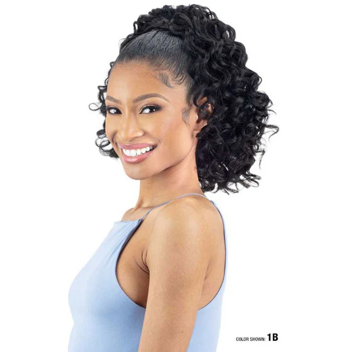 Shake N Go Natural Me Drawstring Ponytail - NATURAL DEEP CURL - Image 5