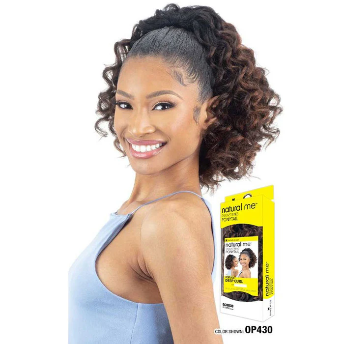 Shake N Go Natural Me Drawstring Ponytail - NATURAL DEEP CURL - Image 6