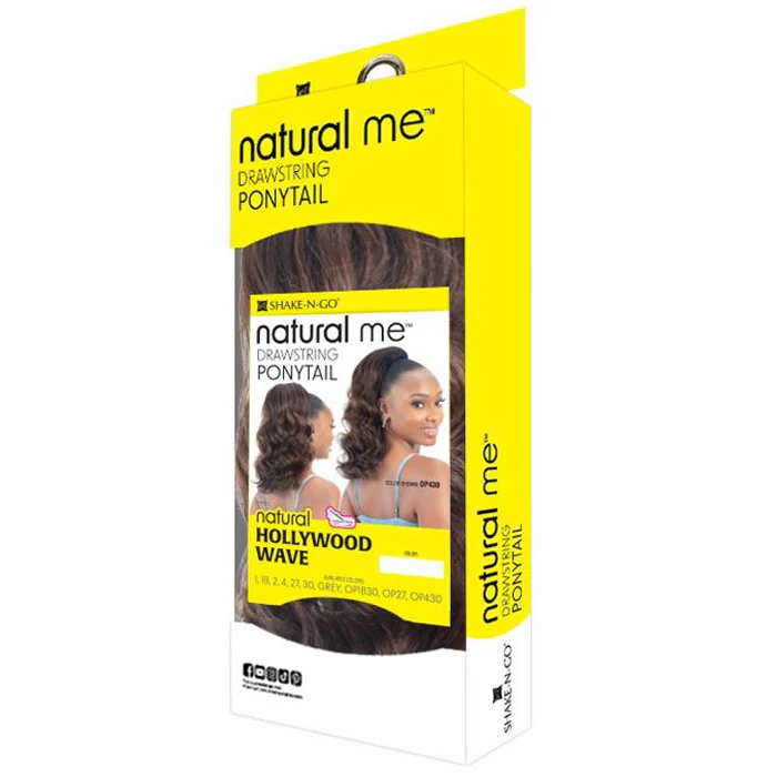 Shake N Go Natural Me Drawstring Ponytail - NATURAL HOLLYWOOD WAVE - Image 3