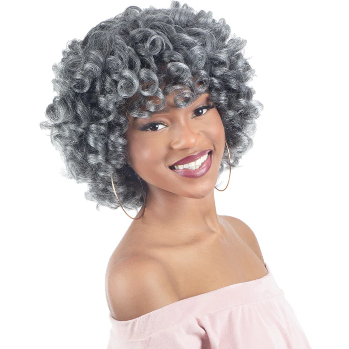 Shake N Go Natural Me Full Wig - FLEXI-ROD CURL - Image 2