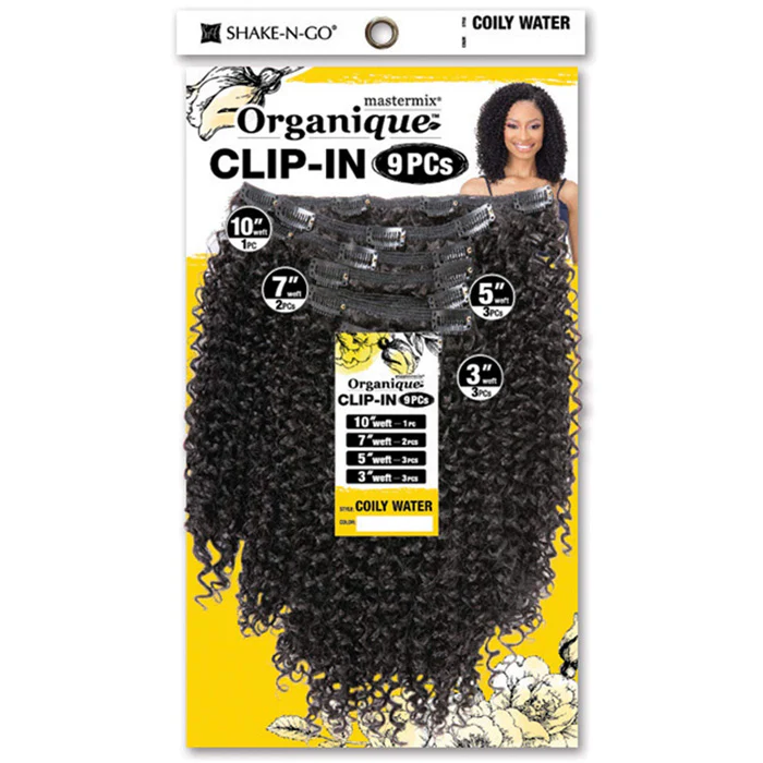 Shake N Go Organique Clip In 9PCS Weave - COILY WATER - Image 2
