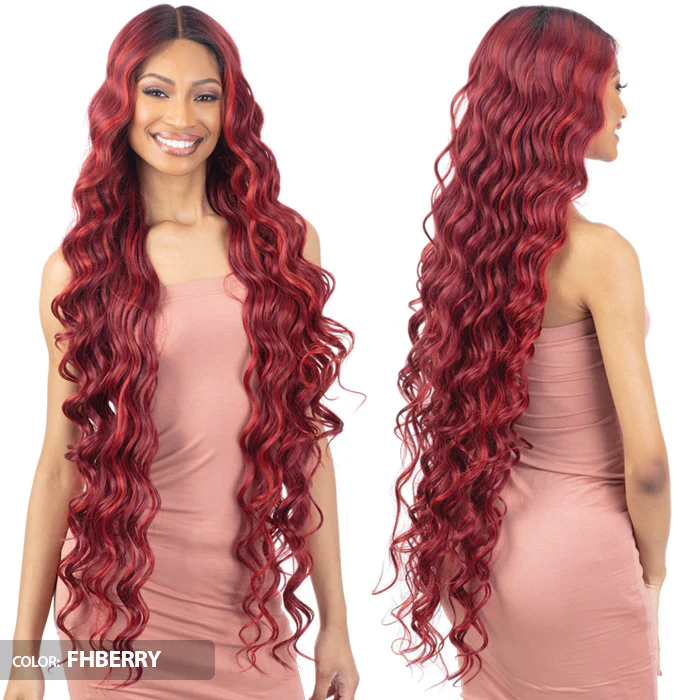 Shake N Go Organique HD 5" Deep Parting Lace Front Wig - ACCENT CURL 38" - Image 2
