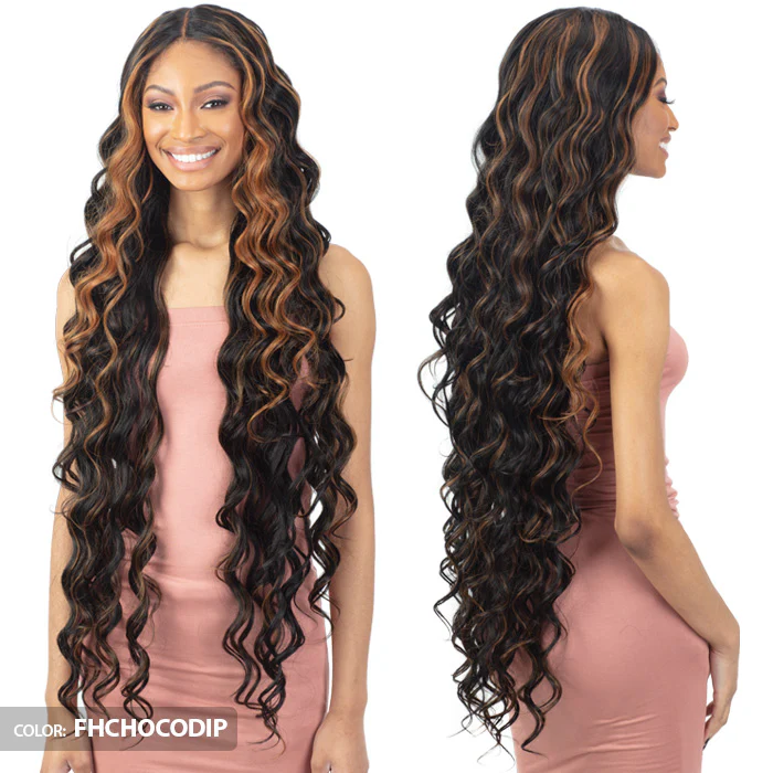 Shake N Go Organique HD 5" Deep Parting Lace Front Wig - ACCENT CURL 38" - Image 3