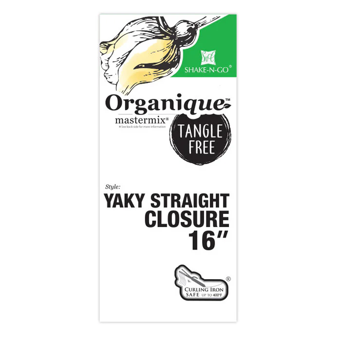 Shake-N-Go Organique Mastermix Lace Closure - YAKY STRAIGHT 16" - Image 4