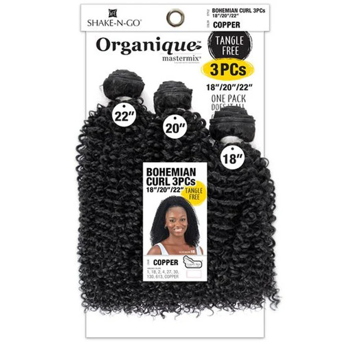 Shake-N-Go Organique MasterMix Weave - BOHEMIAN CURL 3pcs (14"16"18") / (18"20"22") - Image 6