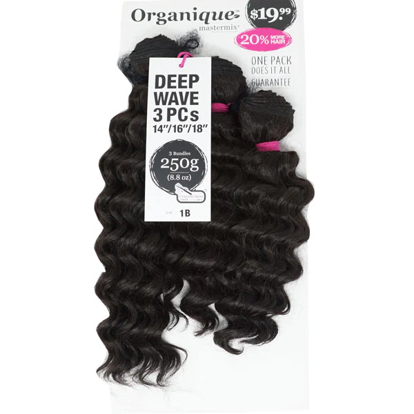 Shake-N-Go Organique Mastermix Weave - DEEP WAVE 3PCS (14/16/18 Inch) - Image 4