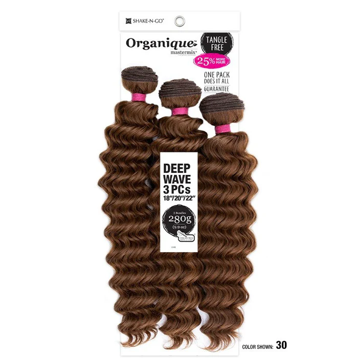 Shake-N-Go Organique Mastermix Weave - DEEP WAVE 3PCS (18/20/22 Inch) - Image 4