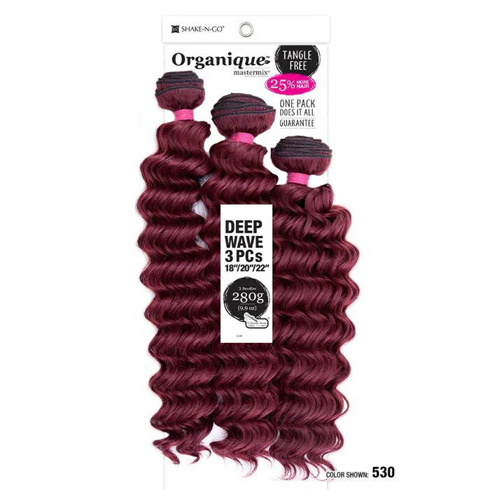 Shake-N-Go Organique Mastermix Weave - DEEP WAVE 3PCS (18/20/22 Inch) - Image 5