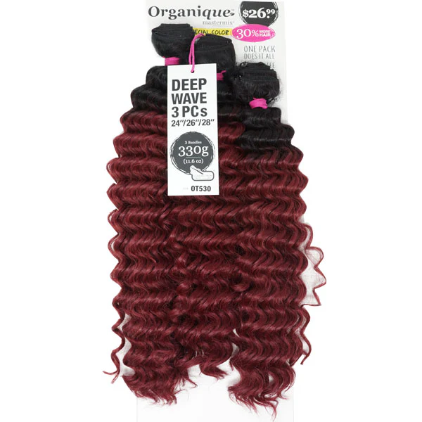 Shake-N-Go Organique Mastermix Weave - DEEP WAVE 3PCS (24/26/28 Inch) - Image 2