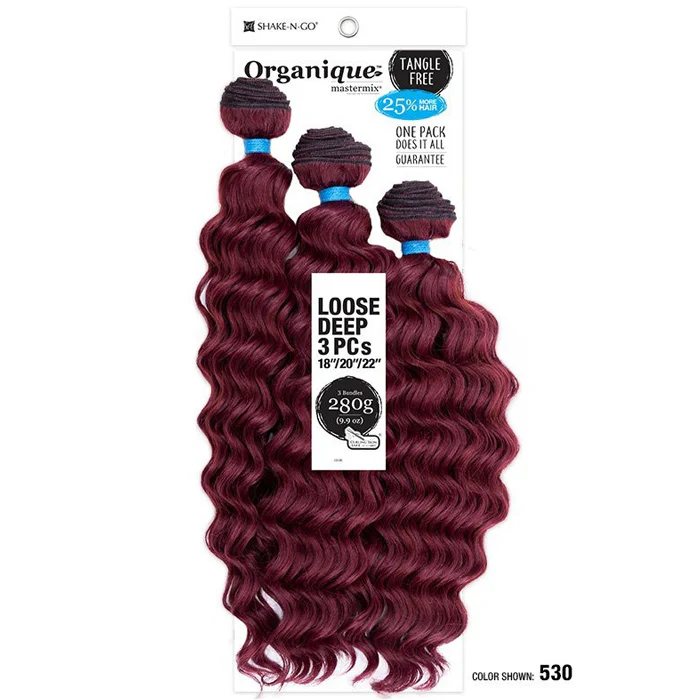 Shake-N-Go Organique Mastermix Weave - LOOSE DEEP 3PCS 14-28" - Image 11