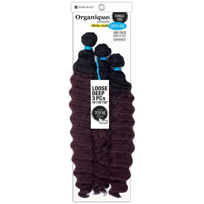Shake-N-Go Organique Mastermix Weave - LOOSE DEEP 3PCS 14-28" - Image 12