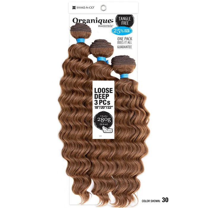 Shake-N-Go Organique Mastermix Weave - LOOSE DEEP 3PCS 14-28" - Image 9