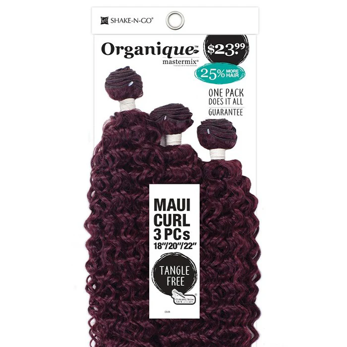 Shake-N-Go Organique Mastermix Weave - MAUI CURL 3PCS 18/20/22" - Image 2