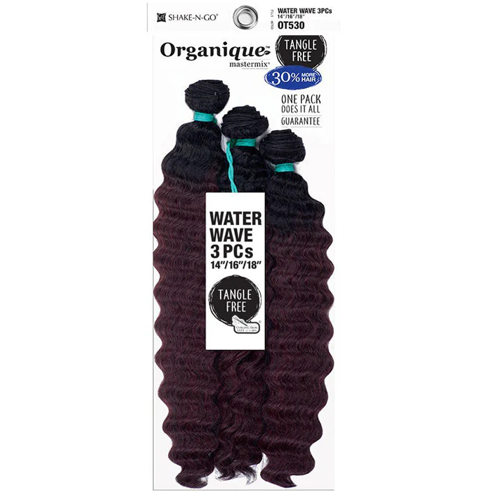 Shake-N-Go Organique MasterMix Weave - WATER WAVE 3PCS (14"16"18"/18"20"22") - Image 3