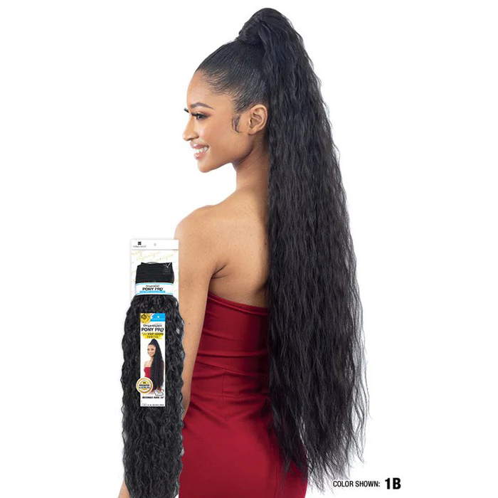 Shake N Go Organique Pony Pro Wrap Ponytail - MERMAID WAVE 36" - Image 2