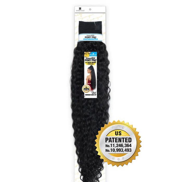 Shake N Go Organique Pony Pro Wrap Ponytail - MERMAID WAVE 36" - Image 3