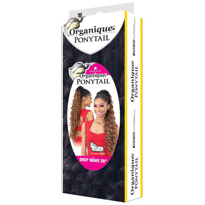 Shake N Go Organique Ponytail - DEEP WAVE 28" - Image 3
