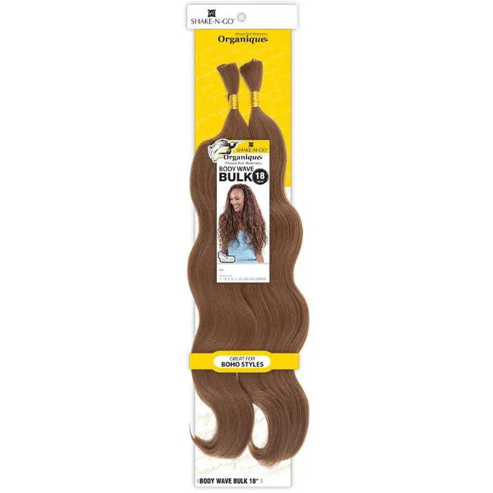 Shake N Go Organique Pre-Stretched Braids - BODY WAVE BULK 18" 2 Pcs - Image 3