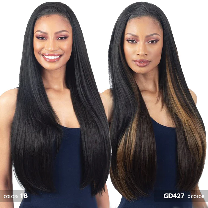 Shake N Go Organique Drawstring FullCap Half Wig - FEISTY GIRL - Image 3