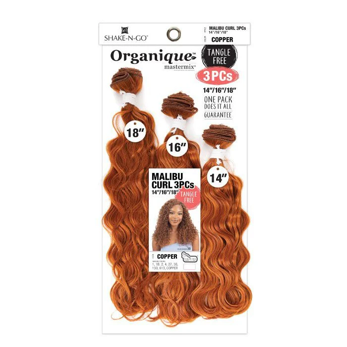 Shake N Go Organique Weave - MALIBU CURL 3 PCS (14"16"18") - Image 3