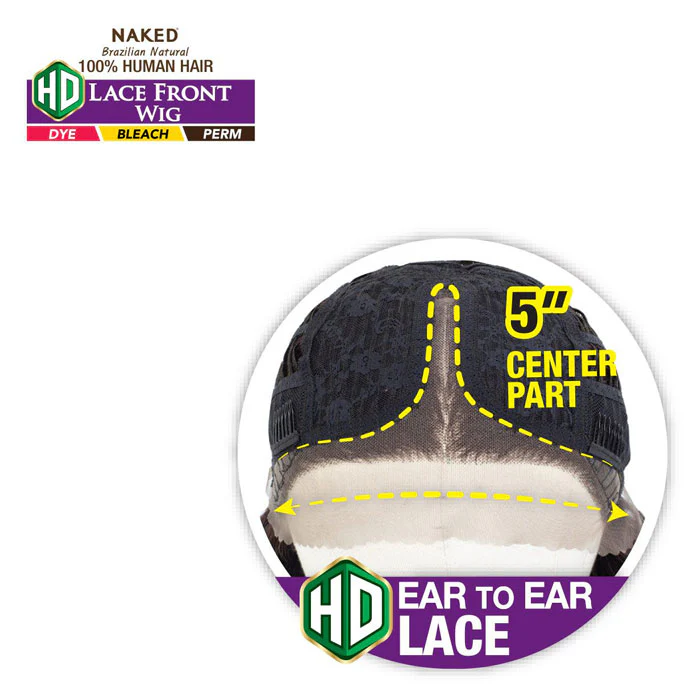 Shake N GO Premium 100% Human Hair HD Lace Front Wig - CHANTAL - Image 3