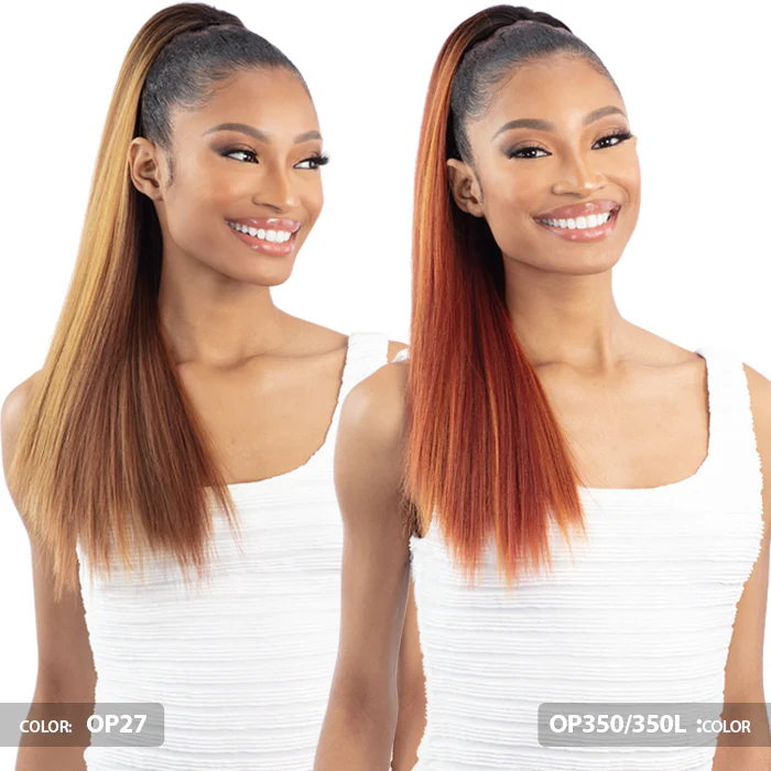 Shake N Go Que Drawstring Ponytail - Q-STRAIGHT 20" - Image 2