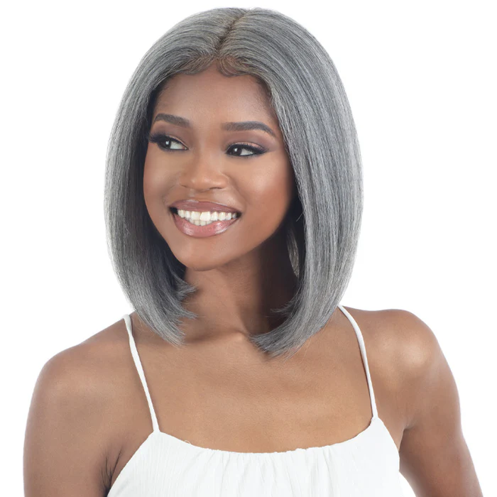 Shake N Go Snatched Glueless HD 5" Deep Lace Parting Wig - SILK PRESSED BOB - Image 6