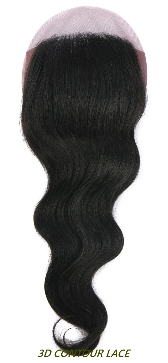 Trill Unprocessed Brazilian Virgin Human Hair 3D CONTOUR LACE 4X4 CLOSURE BODYWAVE 14 Inch - Image 4