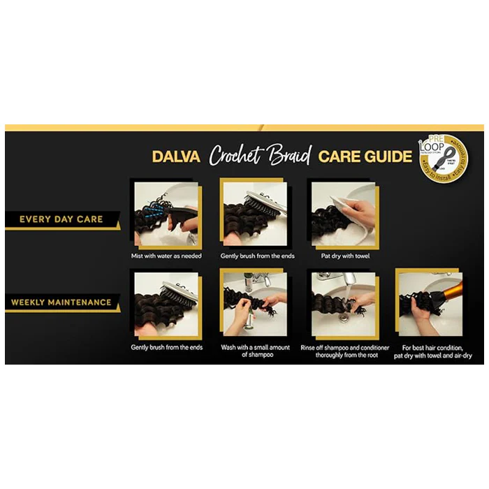 Ultima Dalva Collagen Protein Hair Pre-Looped Crochet Braid - 2X SUPER KINKY 18" - Image 6