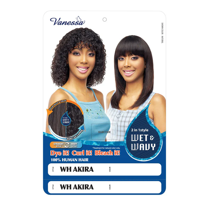 Vanessa 100% Human Hair Wet & Wavy Wig - WH AKIRA - Image 5